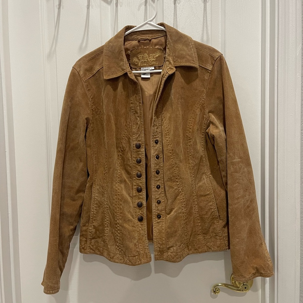 Live a Little Brown Leather Jacket